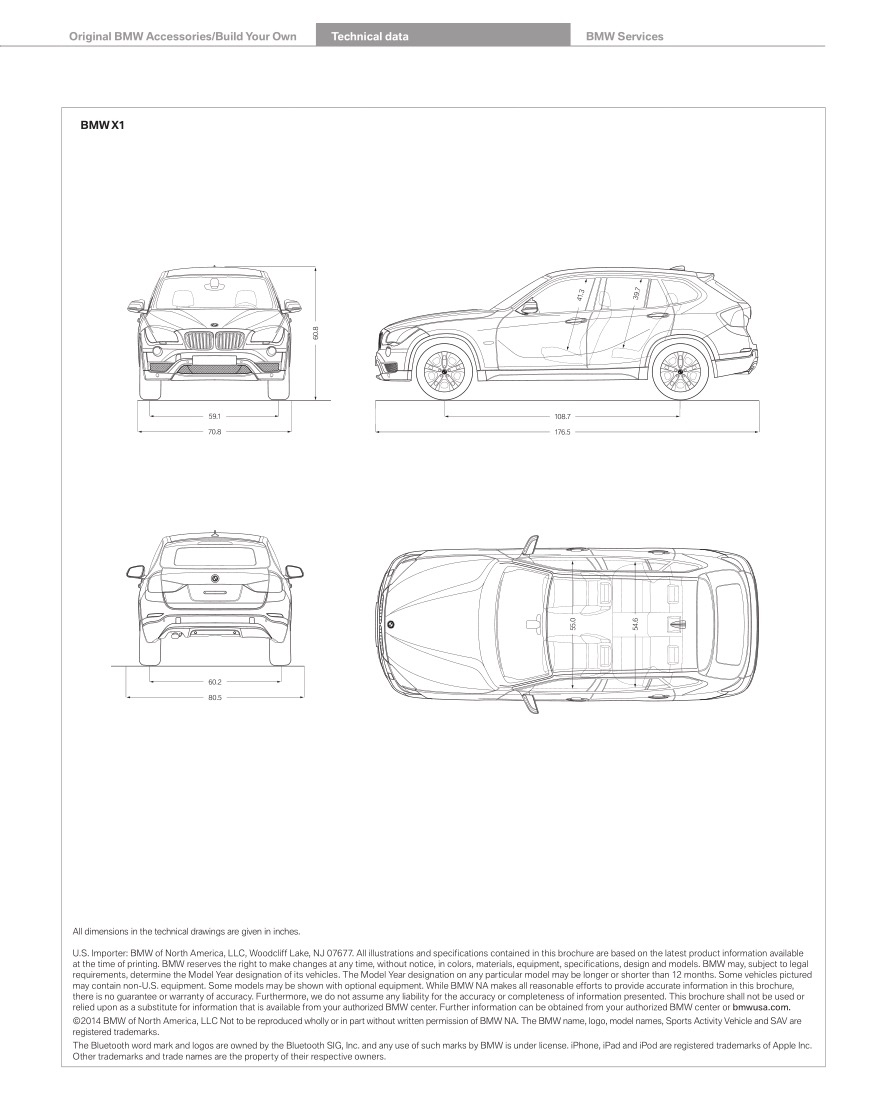 2015 BMW X1 Brochure Page 36